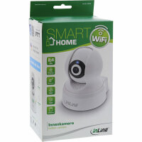 InLine® SmartHome Kamera innen, HD, Bewegungserkennung, Schwenk-/Neigbar