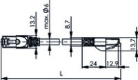 Telegärtner MP8 FS500 Patchkabel Cat.6A ISO grau 1m