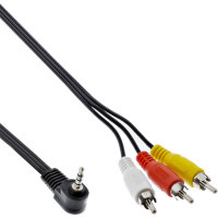 InLine® Audio/Video Kabel, 3,5mm 4pol Stecker auf 3x...