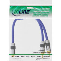 InLine® Cinch-Y-Kabel, PREMIUM, 1x Cinch Buchse zu 2x Cinch Stecker, 0,25m