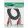 InLine® Cinch Kabel, 2x Cinch, Stecker / Stecker, 1m