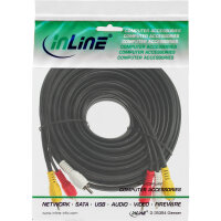 InLine® Cinch Kabel, Audio/Video 3x Cinch, Stecker / Stecker, 1m