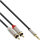 InLine® Slim Audio Kabel Klinke 3,5mm ST an 2x Cinch ST, 5m