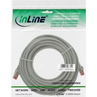 InLine® Patchkabel, S/FTP (PiMf), Cat.6, 250MHz, PVC, CCA, grau, 10m